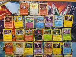Pokemon Card Lot Cracked Ice Holo Fire 38 Cards Ninetales Eevee Pikachu Mewtwo - Image 2