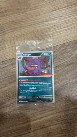 Pokemon Gengar GameStop Promo Holo Card 130 HP Mind Jack English 050/088 - Image 1