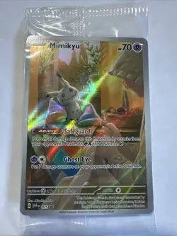 Pokemon TCG Mimikyu 075 Sv: Scarlet & Violet Black Star Promo Card Holo SEALED🔥 - Image 1