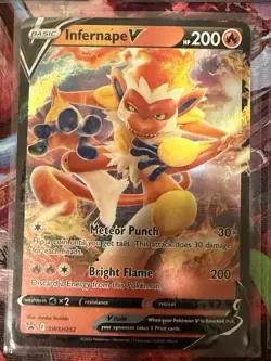 Pokemon TCG V VSTAR Foil 5 Card Lot Gengar Regigigas Calyrex Infernape Mawile - Image 5