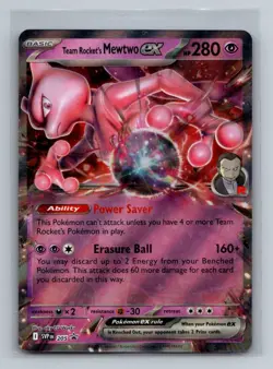 Team Rocket's Mewtwo ex Holofoil Promo SV: Scarlet & Violet Promo Cards SVP Psyc - Image 1