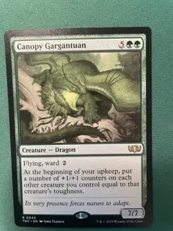 2025 Canopy Gargantuan - N/M - Tarkir Dragonstorm - MTG Magic The Gathering Card - Image 1