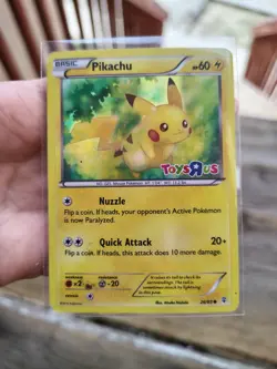 Pokemon Pikachu Toys R Us Promo XY Holo Basic Card 2016 26/83 60 HP - Image 1