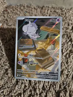 Pokemon TCG Espurr 095/088 2026 Perfect Order Illustration Rare Card - NM - Image 1