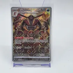 Pokemon Kingambit 220/198 Scarlet & Violet Illustration Rare Full Art Holo Card - Image 1