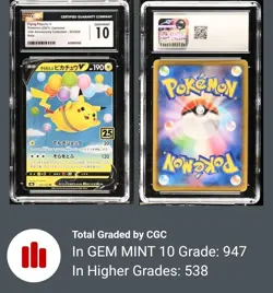 Pokemon Flying Pikachu V Celebrations Holo Card CGC 10 Gem Mint 006/025 TCG - Image 3