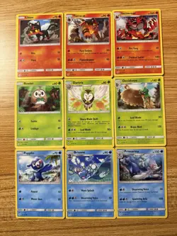 Pokemon TCG Sun & Moon 2017 Starters Full Evolution Card Lot /149 - Image 1