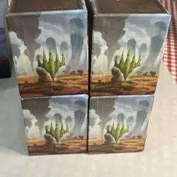 MTG Magic The Gathering Lot of 10 Empty Card Storage Boxes Collectible Artwork - Image 2