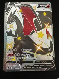 Pokemon TCG Charizard v Champions Path Shiny Holo Card 079/073 NM Secret Rare - Image 1