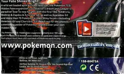 POKEMON Hidden Fates 2019 EMPTY BOOSTER - NO CARD INSIDE - MINT - Image 2