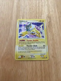 RAIKOU 16/132 LV.42 Secret Wonders Holo Bleed Holo Error Rare Pokemon Card LP - Image 5