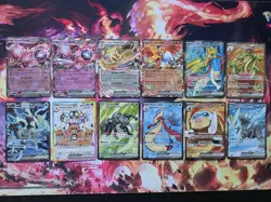 Pokemon ex Card Lot X12 NM Mewtwo, Ho-Oh, Persian, Kyurem, Black Kyurem, Milotic - Image 1