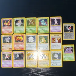 Pokemon Vintage Holo Lot 17 Cards DAMAGED - Image 1