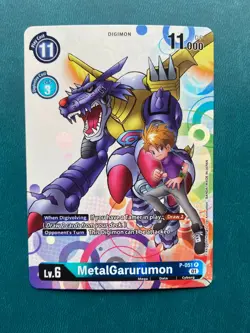 1x MetalGarurumon P-051 Promo BT7 Digimon Card Game x1 - Image 1