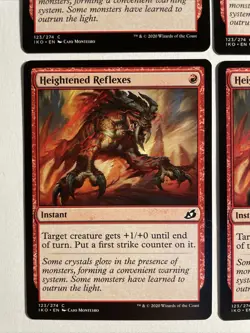 4x Mtg Ikoria Lair Of Behemoths Heightened Reflexes NM/M Magic the Gathering - Image 2