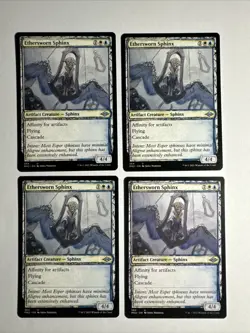 4x Mtg Modern Horizons 2 Ethersworn Sphinx Sketch NM/M Magic The Gathering - Image 1