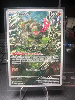 Pokemon Okidogi 074/064 Sv: Shrouded Fable Illustration Rare Holo Basic 130 HP - Image 1