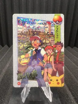 Pokemon Vintage Pocket Monsters Vending HOLO Prism Sticker 1999 Nintendo Japan - Image 1