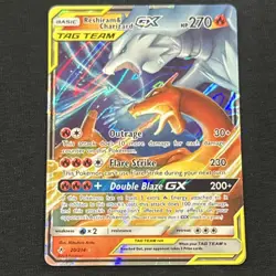 Pokemon TCG Reshiram & Charizard GX TAG TEAM 20/214 Unbroken Bonds Ultra Rare H… - Image 1