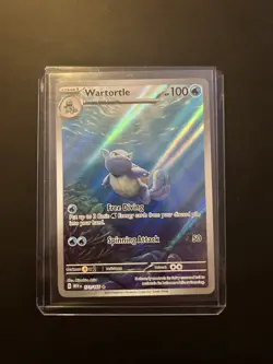 Pokemon TCG Scarlet & Violet Wartortle 171/165 Illustration Rare Holo Nm - Image 1
