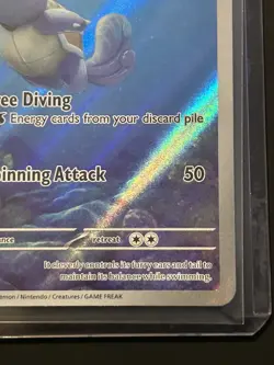 Pokemon TCG Scarlet & Violet Wartortle 171/165 Illustration Rare Holo Nm - Image 2