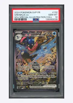 Pokemon PSA 10 Greninja ex Promo 2024 #132 SVP SFA Collection French - Image 1