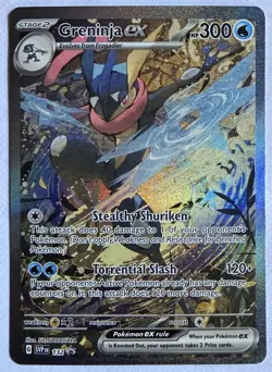 Pokemon Greninja ex 132 Full Art Promo Holo SV Scarlet & Violet 300HP EX Card - Image 1