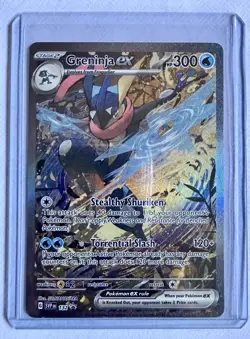 Pokemon Greninja ex 132 Full Art Promo Holo SV Scarlet & Violet 300HP EX Card - Image 3