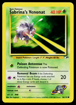SABRINA'S VENONAT 96/132 GYM HEROES POKEMON TCG - Image 1
