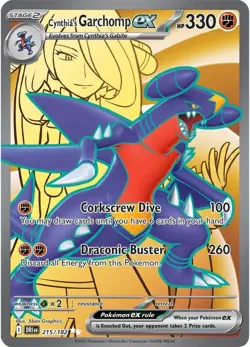 Holofoil - Cynthia's Garchomp ex - 215/182 - 215/182 / NM / English Pokemon TCG - Image 1