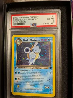 2000 POKEMON ROCKET 1ST ED #3 DARK BLASTOISE-HOLO PSA 6 - Image 1