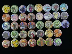 2025 Pokemon TCG S-Chinese Badge Pikachu Sprigatito Gardevoir Lot*38 JA75 - Image 1