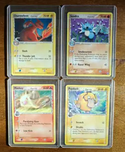 Pokemon Delta Species Lot - Charmeleon Seadra Mankey Psyduck Crystal Guardians - Image 1