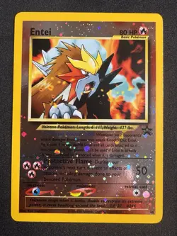 Entei #34 Black Star Promo Pokemon Holo Rare Vintage Pokemon Card - Image 1