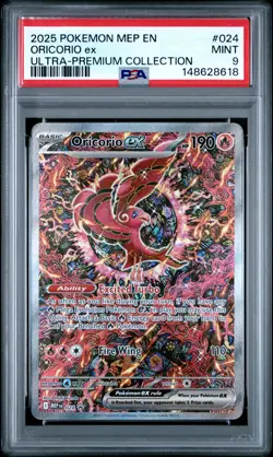 2025 POKEMON MEP PROMO ULTRA-PREMIUM COLLECTION #024 ORICORIO EX PSA 9 - Image 1