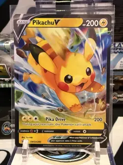 PIKACHU V 2021 POKEMON SWORD & SHIELD BLACK STAR PROMOS #SWSH061 NM - Image 1