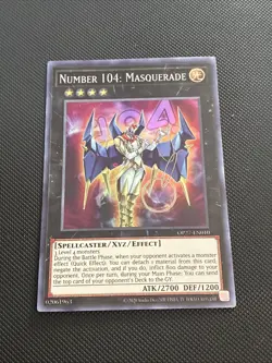 Yugioh | Number 104: Masquerade OP27-EN010 OTS Pack 27 Super Rare Mint NM - Image 1