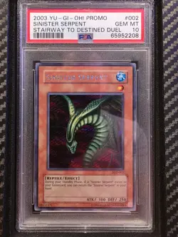 Sinister Serpent *PSA 10* SDD-002 * Prismatic Secret Rare* Stairway TTDD *2003 - Image 1
