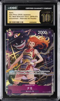 2025 ONE PIECE JAPANESE PC: BEST SELECTION VOL.4 ALT ART NAMI CGC 10 PRISTINE - Image 1