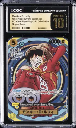 2024 ONE PIECE JAPANESE PC: ONE PIECE DAY '24 MONKEY D. LUFFY CGC 10 PRISTINE - Image 1