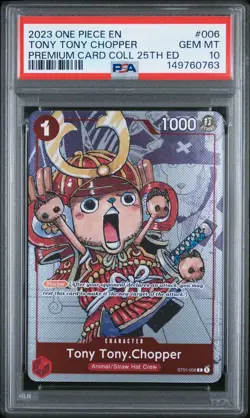 2023 ONE PIECE PREMIUM BANDAI COLLECTION 25TH EDITION TONY TONY CHOPPER PSA 10 - Image 1