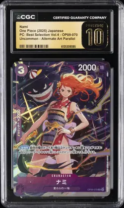 2025 ONE PIECE JAPANESE PC: BEST SELECTION VOL.4 ALT ART NAMI CGC 10 PRISTINE - Image 1