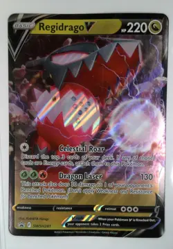 JUMBO Regidrago V Oversized Card SWSH281 Crown Zenith Pokemon PACK FRESH - Image 1