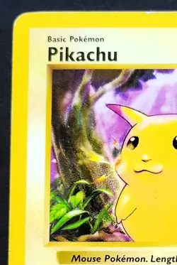 Pikachu Red Cheeks Shadowless Base Set 58/102 Non Holo Pokemon TCG Card - Image 3