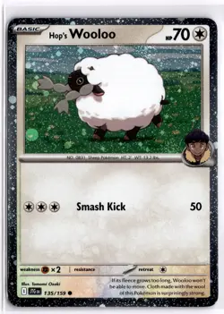 Pokemon TCG Hop's Wooloo (Cosmos Holo) 135/159 Miscellaneous Cards & Products Ho - Image 1