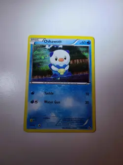 Pokemon TCG 2011 Black & White Oshawott 27/114 Holographic Common Card in NM - Image 1
