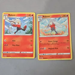 Pokemon TCG Card Lot x8 Scorbunny Raboot Cinderace Single Strike Fire - Image 4