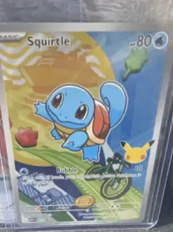 Pokemon Squirtle TCG Card Basic Turtle 80 HP Bubble First Partner Pack 007/025 - Image 1