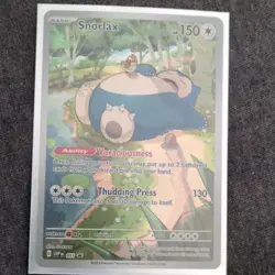 Pokemon TCG Snorlax Basic SV: Scarlet & Violet Promo Holo 051 150 HP Card Stock - Image 1