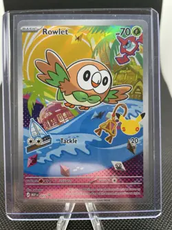 2026 Pokemon TCG Rowlet 043 MEP Promo Holo Basic 70 HP Card Stock Card - Image 1
